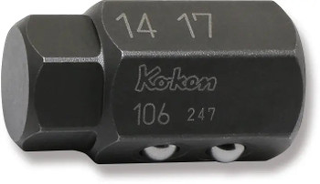 Koken 106-14HX17H, Bit  12mm x 13mm Hex x Hex Length 32mm
