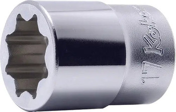 Koken 4109M-17, 1/2 Sq. Dr. Socket  17mm Double Square Length 40mm For Lubrication service