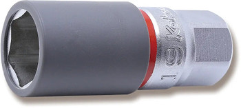 Koken 4300PMZ.65-19, 1/2 Sq. Dr. Wheel Nut Socket  19mm Extra Thin walled Length 65mm Color coded Protector