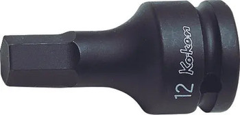 Koken 14012M.60-17, 1/2 Sq. Dr. Bit Socket  17mm Hex Length 60mm