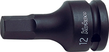 Koken 14012M.60-6, 1/2 Sq. Dr. Bit Socket  6mm Hex Length 60mm