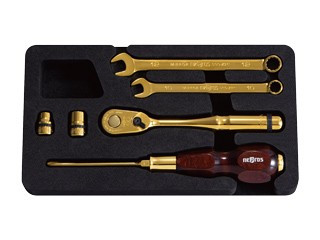 Nepors NTX306GL, Trial Tool Set (6 pcs.) Artisan Gold