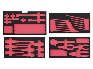Nepros NTX734BCT2, 3/8"Sq. Tray Set For Tool Set (33 pcs)