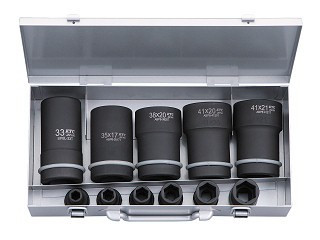 KTC ATBP611TP, 3/4"Sq. Wheel Nut Combination Socket Set For Impact Wrench(11Pcs.)