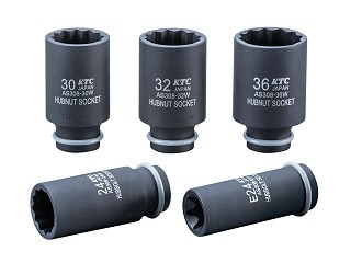 KTC ATS3085, 1/2"Sq. Hub Socket Set For Impact Wrench (5Pcs.)