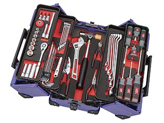 KTC SK35623WZ, 3/8"Sq.Tool Set (56Pcs.) Silver