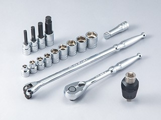 KTC SK41723TQ, 1/2"Sq.Tool Set (17Pcs, With Torqule)