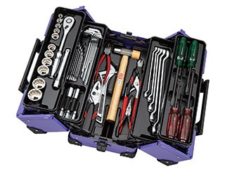 KTC SK45123WZM, 1/2"Sq.Tool Set (51Pcs.) Silver