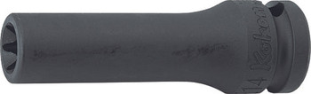 Koken 14325-E16, 1/2 Sq. Dr. Impact Deep TORXÂ® E16 Socket - Length 80mm_main