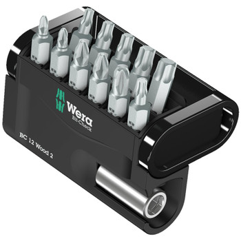 Wera 057422, Bit-Check 12 Wood 2, 12 Pieces