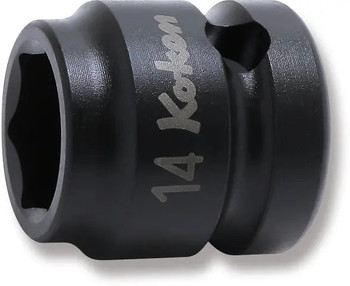 Koken 14401MS-14, 1/2 Sq. Dr. Socket  14mm 6 point Length 25mm Thin walled