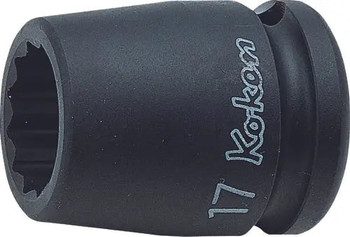 Koken 14405M-27, 1/2 Sq. Dr. Socket  27mm 12 point Length 40mm