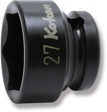 Koken 14401MS-27, 1/2 Sq. Dr. Socket  27mm 6 point Length 28.5mm Thin walled