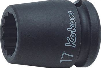 Koken 14405M-36, 1/2 Sq. Dr. Socket  36mm 12 point Length 46mm