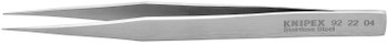 Knipex 92 22 04, 5" Stainless Steel Gripping Tweezers-Pointed Tips_main