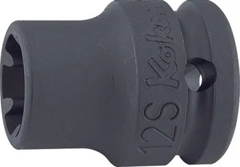 Koken 14401LH-6S, 1/2 Sq. Dr. Socket  6S  Length 38mm