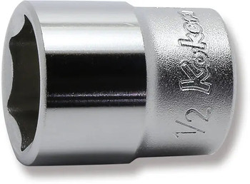 Koken 2400A-1/2, 1/4 Sq. Dr. Socket  1/2 6 point Length 22mm