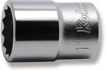 Koken 2405M-11, 1/4 Sq. Dr. Socket  11mm 12 point Length 22mm