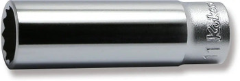 Koken 2305M-11, 1/4 Sq. Dr. Socket  11mm 12 point Length 50mm