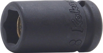 Koken 12400MG-12, 1/4 Sq. Dr. Socket  12mm 6 point Length 25mm Magnet