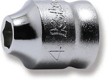 Koken 2400MZ-4, 1/4 Sq. Dr. Socket  4mm 6 point Length 14mm Z-series