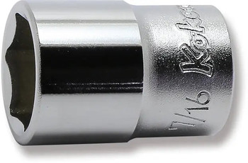 Koken 2400A-7/16, 1/4 Sq. Dr. Socket  7/16 6 point Length 22mm