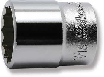 Koken 2405A-9/16, 1/4 Sq. Dr. Socket  9/16 12 point Length 24mm