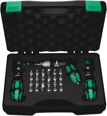 Wera 350451, 7445/46/47 Kraftform Torque Screwdriver Set 2.5-55.0 In.Lbs., 27 Pieces_main