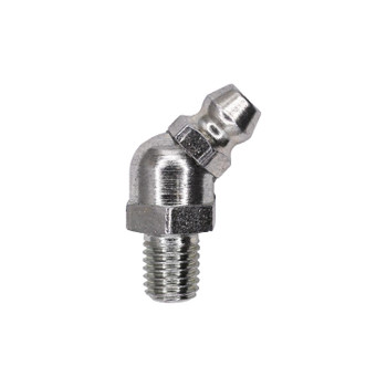 Auveco 15076, Grease Fitting 1/4-28 45 Degrees .3 Thread, Pack Size: 100