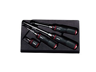 Nepros NTD1P04, Plastic Grip Phillips Screwdriver Set (4pcs.)