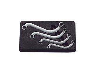 Nepros NTM1204, S-Shape Box-End Wrench Set (12pt.) Metric (4pcs.)