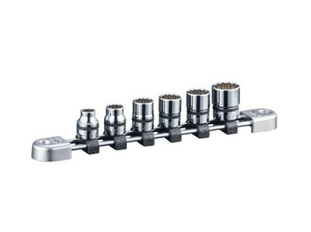 Nepros NTB306WA, 3/8"sq. Socket Set (12pt.) Metric (6pcs)