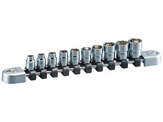 Nepros NTB210A, 1/4"sq. Socket Set (6pt.) Metric (10pcs)