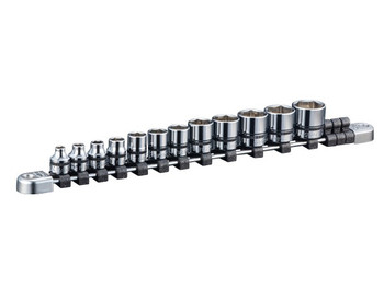 Nepros NTB312A, 3/8"sq. Socket Set (6pt.) Metric (12pcs)