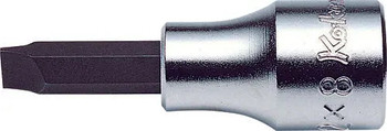 Koken 403715, Ko-ken 3005-5 3/8 Sq. Dr. Bit Socket Slotted 1.0X5.5 Length 60mm