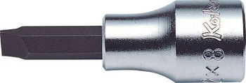 Koken 403807, Ko-ken 3005-8 3/8 Sq. Dr. Bit Socket Slotted 1.2X8 Length 60mm