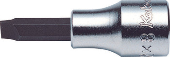Koken 403807, Ko-ken 3005-8 3/8 Sq. Dr. Bit Socket Slotted 1.2X8 Length 60mm_main