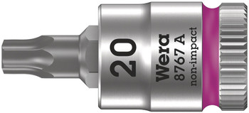 Wera 003391, 8767 A Torx® Zyklop Bit Socket, 1/4" Drive, TX 20 x 28 mm_main