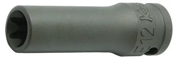 Koken 23325-E6 3/8 Sq. Dr. Industrial Deep TORXÂ® E6 Socket - Length 55mm