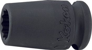 Koken 13405A-11/16 3/8 Sq. Dr. Socket  11/16 12 point Length 32mm