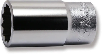 Koken 3305X-15 3/8 Sq. Dr. Socket  15mm 12 point Length 40mm