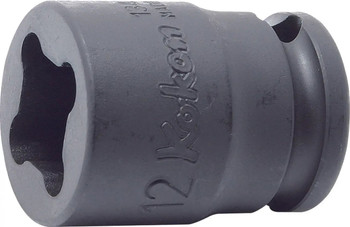 Koken 13400-6WN 3/8 Sq. Dr. Socket  6mm 4 point Length 32mm Weld Nut