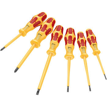 Wera 051576, 1060 i/1065 i/6 Kraftform VDE Screwdriver Set, 6 Pieces