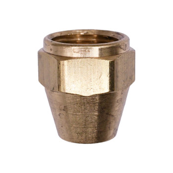 Auveco 223, Brass Flare Nut Short 3/8 Tube Size, Pack Size: 5