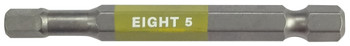 Eight tool EA-610C 5mm x 65, Ex-Impact High Impact Hex Bit 6.35Mm Shank 9Mm Groove Color Coded - 5 X 65Mm Oal Yellow_main
