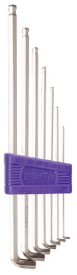 Eight tool TTS-7, Taper Head Short Arm Hex Key 9Pcs.  1.5-6Mm Set_main