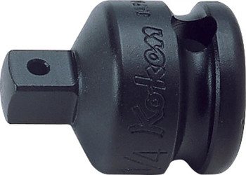 Koken 13322A 3/8 Sq. Dr. Adaptor 1/4 Square Length 27mm Hole type