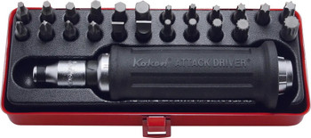 Koken AG112F 1/2 Sq. Dr. Attack Driver Set Rubber Grip 25 pieces