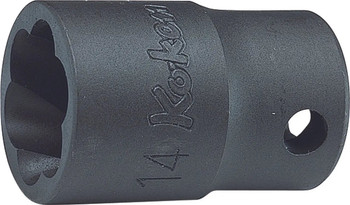 Koken 3127-9.5 3/8 Sq. Dr. Nut Twister 9.5mm Length 32mm