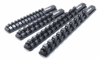 Koken RSAL200-3/8X8 Magnetic Aluminum Rail 3/8 Plastic Clip x 8 pieces 200mm